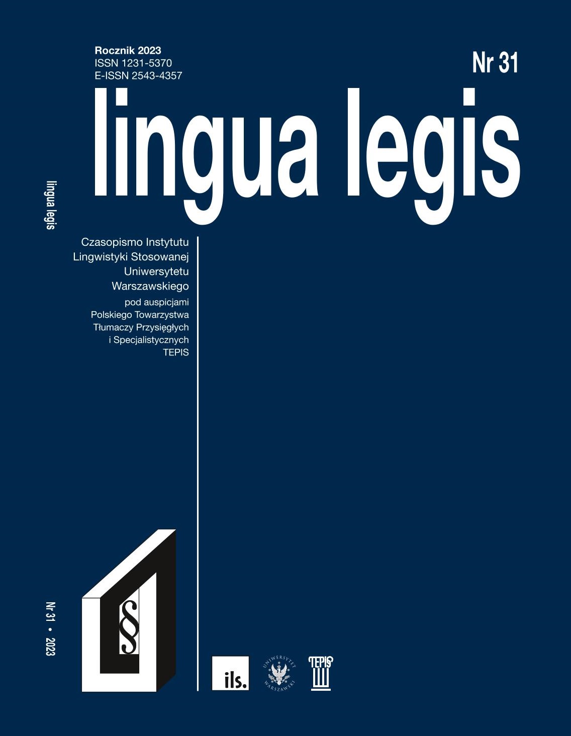 Lingua legis nr 31